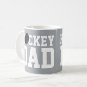 ホッケーパパスポーツアイスホッケーパックコーヒーマグ コーヒーマグカップ (正面左)