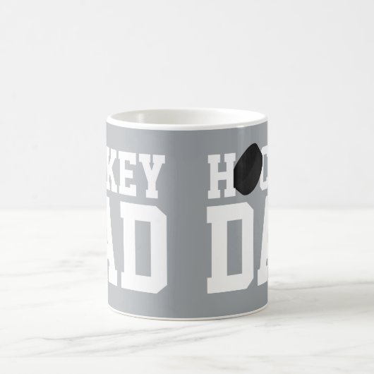 ホッケーパパスポーツアイスホッケーパックコーヒーマグ コーヒーマグカップ (中央)