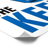 ホッケーパーソナライズされたゴアリーマスクキーパー名番号 ポスター (角)