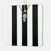 ホッケーパーソナライズされたサッカーレフェリーオーナメント セラミックオーナメント (左)