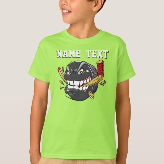 ホッケーパーソナライズされたシャツホッケークールパック Tシャツ (正面)