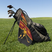 ホッケーパーソナライズされたスケートタオル ゴルフタオル (グリーン)