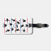 ホッケーパーソナライズされたバッグラベル ラゲッジタグ (裏面横)