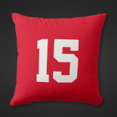 ホッケーパーソナライズされたピロー、名前、番号、色 クッション