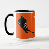 ホッケーパーソナライズされたプレイヤーのギフトマグ マグカップ (左)