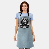 ホッケーパーソナライズされたプレーヤーアイスリンクチームアスリート エプロン (着用した状態)