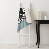 ホッケーパーソナライズされたプレーヤーアイスリンクチームアスリート  シェルパブランケット (インサイチュ)