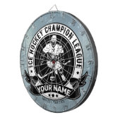 ホッケーパーソナライズされたプレーヤーアイスリンクチームアスリート ダーツボード (正面右)