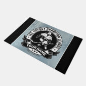 ホッケーパーソナライズされたプレーヤーアイスリンクチームアスリート ドアマット (アングル)