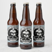 ホッケーパーソナライズされたプレーヤーアイスリンクチームアスリート ビールラベル (ボトル)