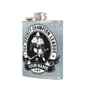 ホッケーパーソナライズされたプレーヤーアイスリンクチームアスリート フラスク (左)