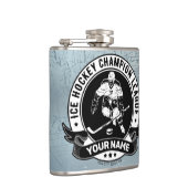 ホッケーパーソナライズされたプレーヤーアイスリンクチームアスリート フラスク (右)