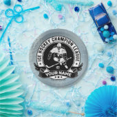 ホッケーパーソナライズされたプレーヤーアイスリンクチームアスリート ペーパープレート (パーティー)