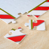 ホッケーパーソナライズされたプレーヤーギフト ジグソーパズル (側面)