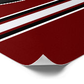 ホッケーパーソナライズされたプレーヤーポスター、任意の色 ポスター (角)