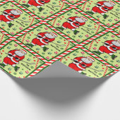 ホッケーパーソナライズされたホリデーギフト ラッピングペーパー (角)