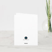 ホッケーパーソナライズされた選手誕生日ホッケードッグ カード (裏面)