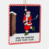 ホッケーパーソナライズされた セラミックオーナメント (右)