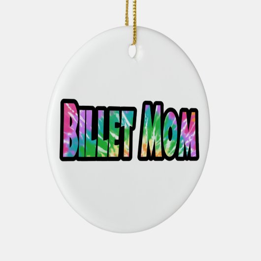 ホッケービレットママ絞り染め セラミックオーナメント (右)