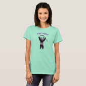 ホッケーピンクパンダベア Tシャツ (正面フル)