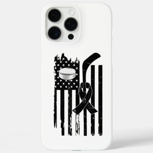 ホッケーピンクリボン乳がん啓発スポーツL Case-Mate iPhoneケース (裏面)