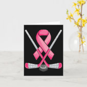 ホッケーピンクリボン乳癌認識度スポーツL カード (黄色い花)