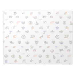 ホッケーファナティックホッケーチームのロゴウォーターマークパッド ノートパッド