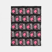 ホッケーフィールドホッケーを愛遊する少女にすぎない フリースブランケット (正面)