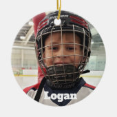 ホッケーフォトオーナメント セラミックオーナメント (正面)