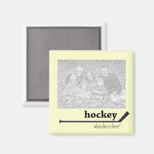 ホッケーフォトマグネット マグネット (正面/裏面)