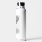 ホッケーブラックスケーパーソナライズされたツ ウォーターボトル (右面)