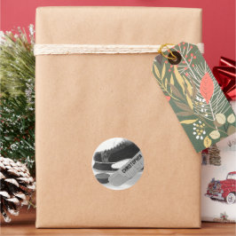 ホッケーブラックスケーパーソナライズされたツ ラウンドシール