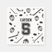 ホッケーブラック&ホワイト5誕生日