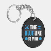 ホッケーブルーライン キーホルダー (正面左)