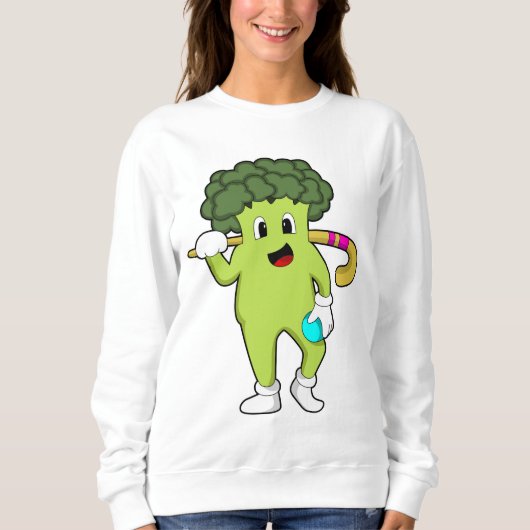 ホッケーブロッコリーこうもり スウェットシャツ (正面)