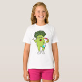 ホッケーブロッコリーこうもり Tシャツ (正面フル)