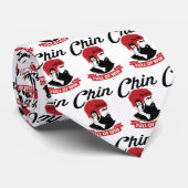 ホッケープレイオフひげ顎が勝利に満ちた ネクタイ (ロール)