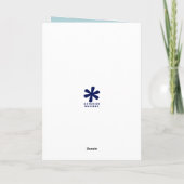 ホッケープレイヤーとコーチのカスタムメッセージ カード (裏面)