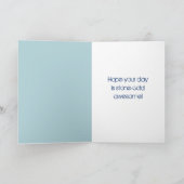 ホッケープレイヤーとコーチのカスタムメッセージ カード (内部)