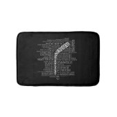 ホッケープレイヤーとスラング バスマット (正面)