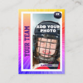 ホッケープレイヤーのトレーディングカード土産 |カラーレイ コーリングカード (正面)