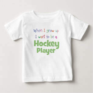 ホッケープレイヤーを成長させる場合 ベビーTシャツ