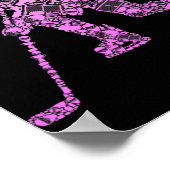 ホッケープレイヤーアイスホッケーユースウーマンキッズガール ポスター (角)