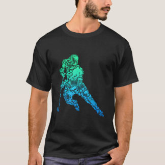 ホッケープレイヤーアイスホッケーユースメンズキッズボーイズ Tシャツ