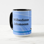 ホッケープレイヤーシルエット2のパーソナライズ マグカップ (正面左)