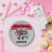 ホッケープレイヤーバースデーパーティーテーマ ペーパープレート (パーティー)