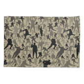 ホッケープレイヤーパターン枕ケース 枕カバー (裏面)