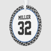 ホッケープレイヤー名チーム番号パックスティックスポーツ オーナメント (正面)