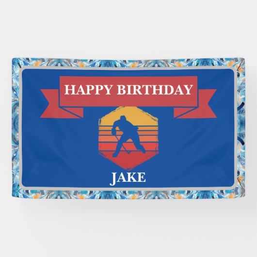 ホッケープレイヤー誕生日パーティー 横断幕 (横)