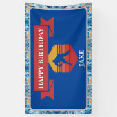 ホッケープレイヤー誕生日パーティー 横断幕 (縦)